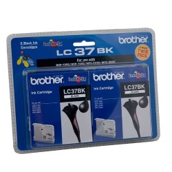 Brother - Brother LC37 - LC970 Siyah Kartuş 2'li Paket - Orijinal