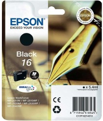 Epson - Epson 16-T1621-C13T16214020 Siyah Kartuş - Orijinal