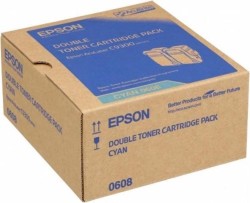 Epson - Epson C9300-C13S050608 Mavi Toner 2'li Paket - Orijinal