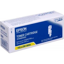 Epson - Epson CX-17/C13S050669 Sarı Toner - Orijinal