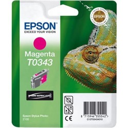 Epson - Epson T0343-C13T03434020 Kırmızı Kartuş - Orijinal