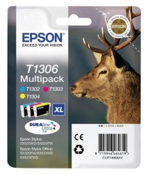 Epson - Epson T1306-C13T13064020 Kartuş Renkli Paket - Orijinal