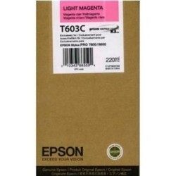 Epson - Epson T603C-C13T603C00 Açık Kırmızı Kartuş - Orijinal