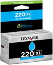 Lexmark - Lexmark 220XL-14L0175A Yüksek Kapasiteli Mavi Kartuş - Orijinal