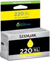 Lexmark - Lexmark 220XL-14L0177A Yüksek Kapasiteli Sarı Kartuş - Orijinal