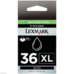 Lexmark - Lexmark 36XL-18C2170E Yüksek Kapasiteli Siyah Kartuş - Orijinal