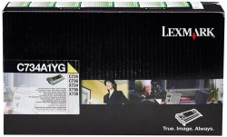 Lexmark - Lexmark C734-C734A1YG Sarı Toner - Orijinal