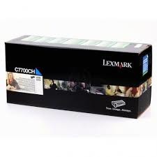 Lexmark - Lexmark C770-C7700CH Yüksek Kapasiteli Mavi Toner - Orijinal