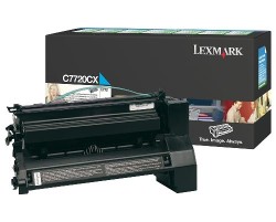 Lexmark - Lexmark C772-C7720CX Ekstra Yüksek Kapasiteli Mavi Toner - Orijinal