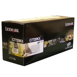 Lexmark - Lexmark C772-C7720KX Ekstra Yüksek Kapasiteli Siyah Toner - Orijinal
