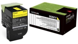 Lexmark - Lexmark CX510-80C8XY0 Ekstra Yüksek Kapasiteli Sarı Toner - Orijinal