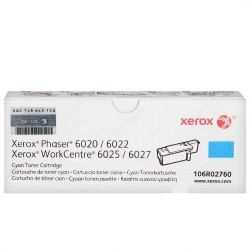 Xerox - Xerox Phaser 6020-106R02760 Mavi Toner - Orijinal