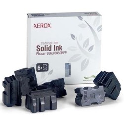 Xerox - Xerox Phaser 8860-108R00820 Siyah Katı Mürekkep 6′lı Paket - Orijinal